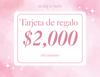 Tarjeta de regalo ($2000)