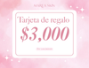 Tarjeta de regalo ($3000)