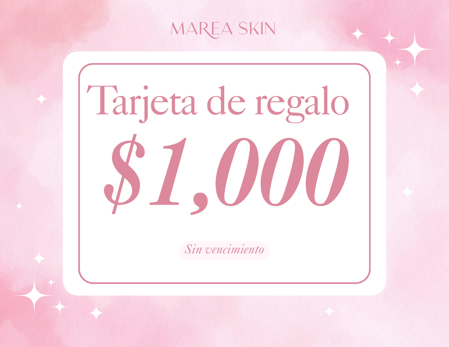Tarjeta de regalo ($1000)