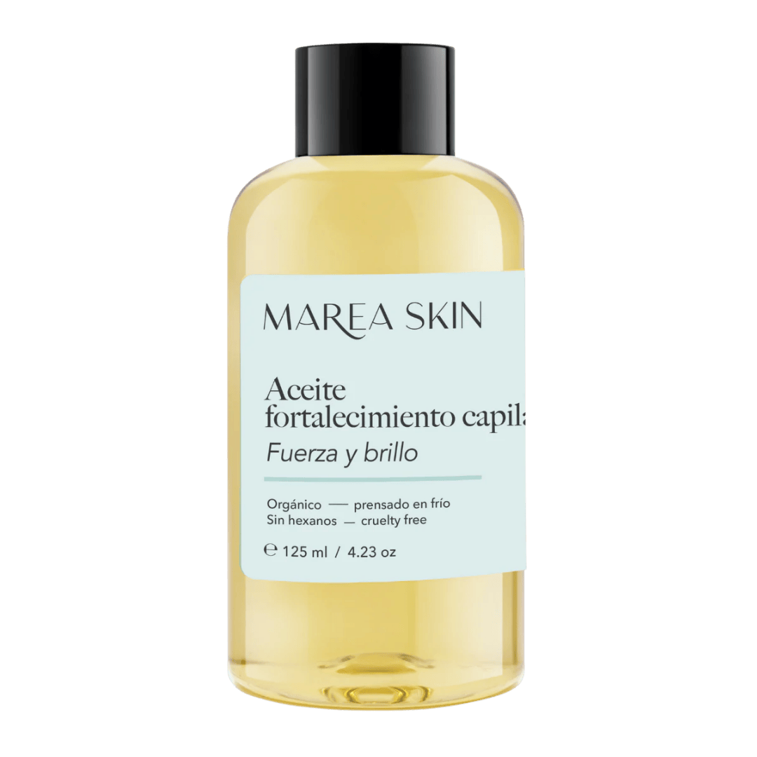Aceite de fortalecimiento capilar 125 ml fondo transparente