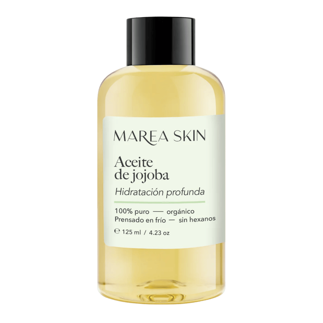 Aceite corporal y facial de jojoba con fondo transparente 125 ml