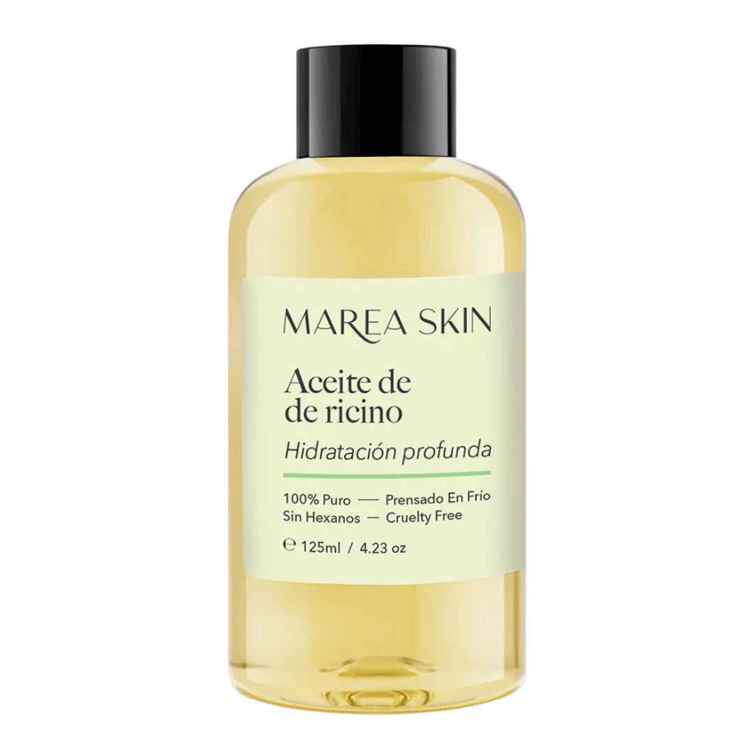 Aceite de ricino para cejas y pelo con fondo transparente 125 ml