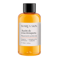 Aceite corporal de rosa mosqueta con fondo transparente de 125 ml