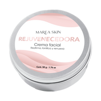 Crema facial rejuvenecedora con fondo transparente