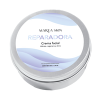 Crema facial reparadora de noche con fondo transparente