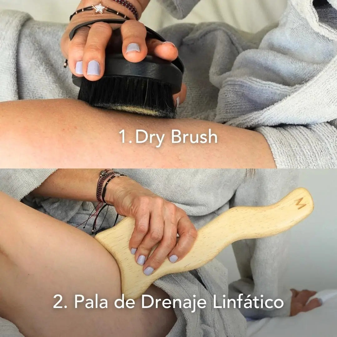 Paso a paso del uso del dúo herramientas anticelulitis